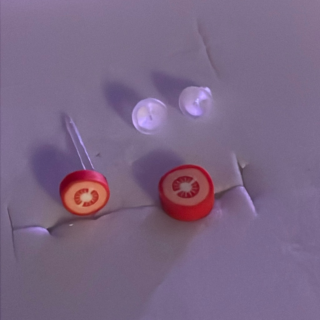 Tiny Tomato Earrings